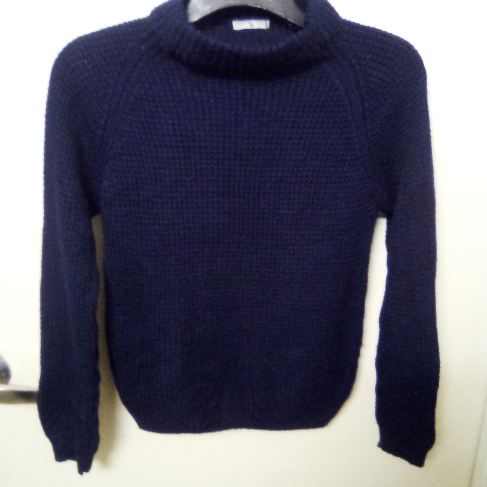 Elegant Navy Turtleneck Sweater